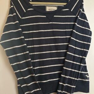 Abercrombie & Fitch Black and Cream Knit